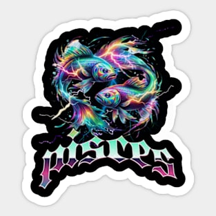 Retro Bootleg Pisces Rap Zodiac Sign Astrology Horoscope Sticker